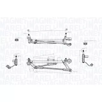 Tringlerie d'essuie-glace MAGNETI MARELLI 085570702010