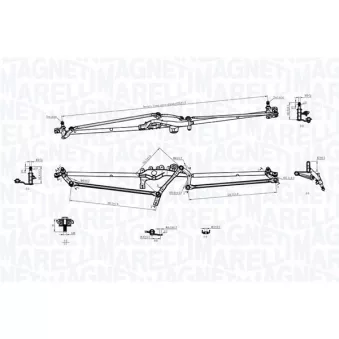 Tringlerie d'essuie-glace MAGNETI MARELLI 085570703010