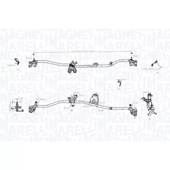 Tringlerie d'essuie-glace MAGNETI MARELLI