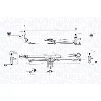 Tringlerie d'essuie-glace MAGNETI MARELLI 085570715010