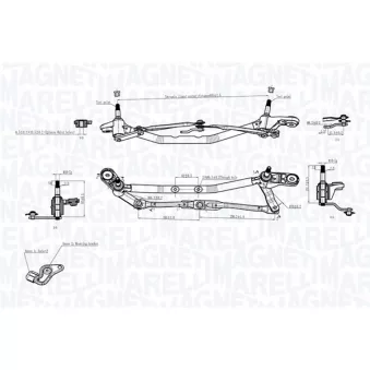 Tringlerie d'essuie-glace MAGNETI MARELLI