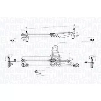 Tringlerie d'essuie-glace MAGNETI MARELLI 085570729010