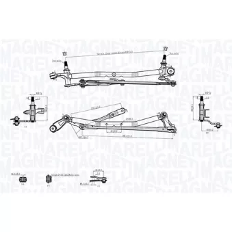 Tringlerie d'essuie-glace MAGNETI MARELLI 085570736010