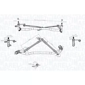 Tringlerie d'essuie-glace MAGNETI MARELLI