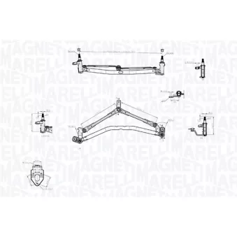 Tringlerie d'essuie-glace MAGNETI MARELLI
