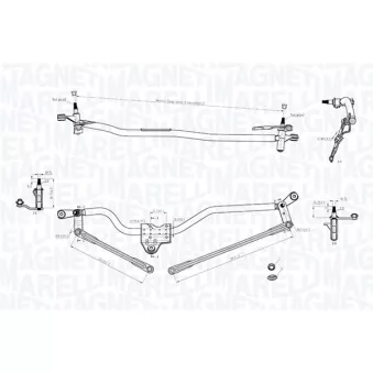 Tringlerie d'essuie-glace MAGNETI MARELLI 085570750010