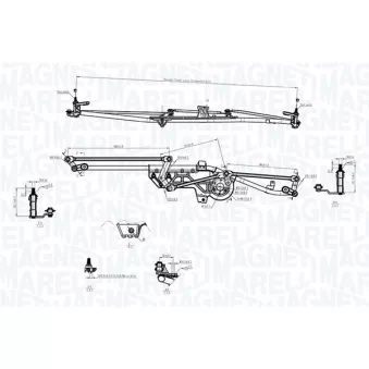 Tringlerie d'essuie-glace MAGNETI MARELLI 085570752010