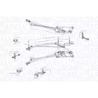 Tringlerie d'essuie-glace MAGNETI MARELLI 085570758010