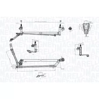Tringlerie d'essuie-glace MAGNETI MARELLI 085570759010