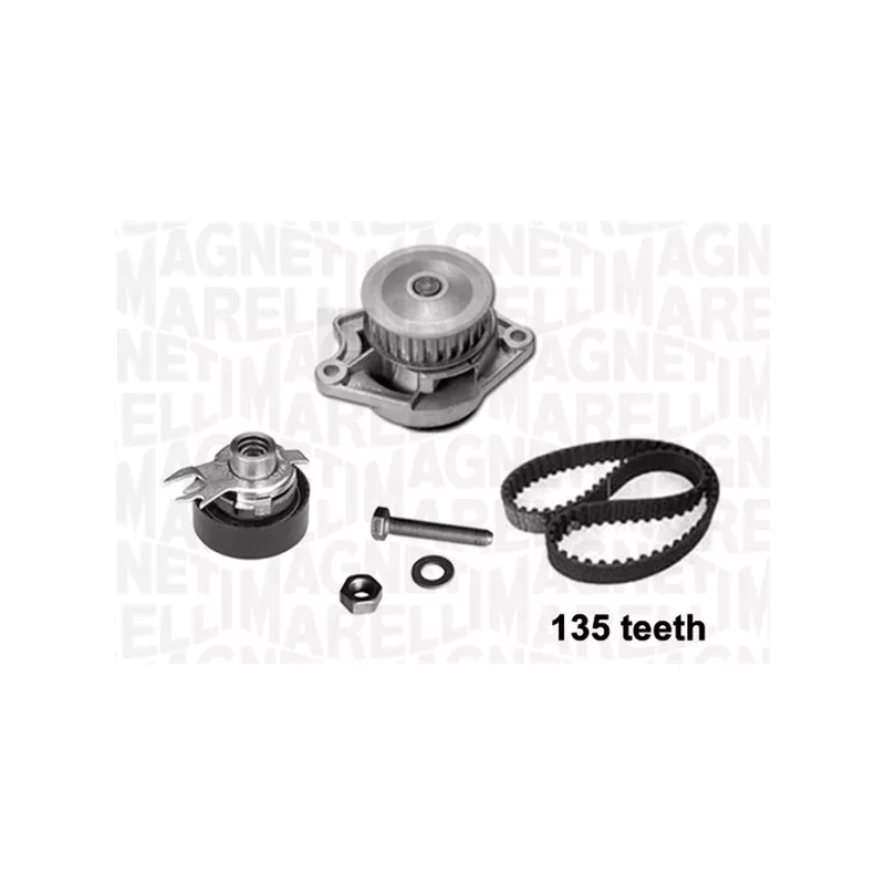 Pompe à eau + kit de courroie crantée MAGNETI MARELLI 341401370002