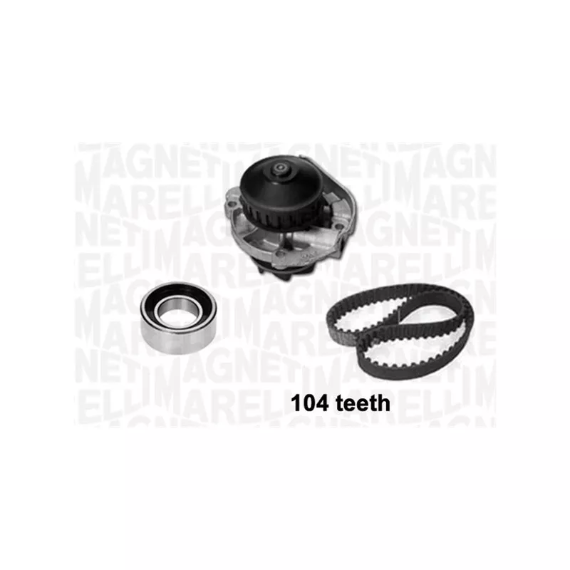 Pompe à eau + kit de courroie crantée MAGNETI MARELLI 341401580001