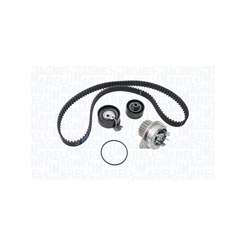 Pompe à eau + kit de courroie crantée MAGNETI MARELLI 341401680001