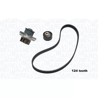 Pompe à eau + kit de courroie crantée MAGNETI MARELLI 341401860002