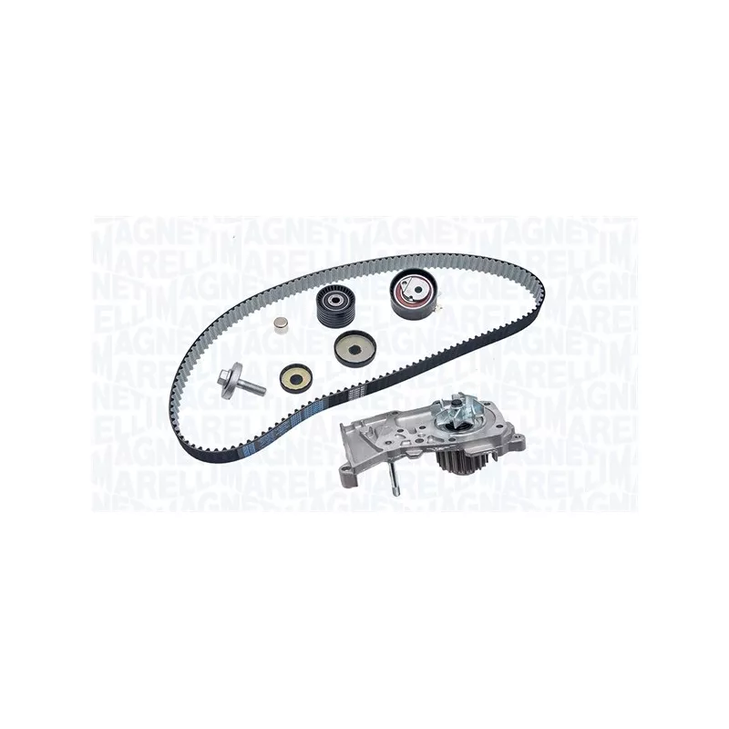 Pompe à eau + kit de courroie crantée MAGNETI MARELLI 341404570001