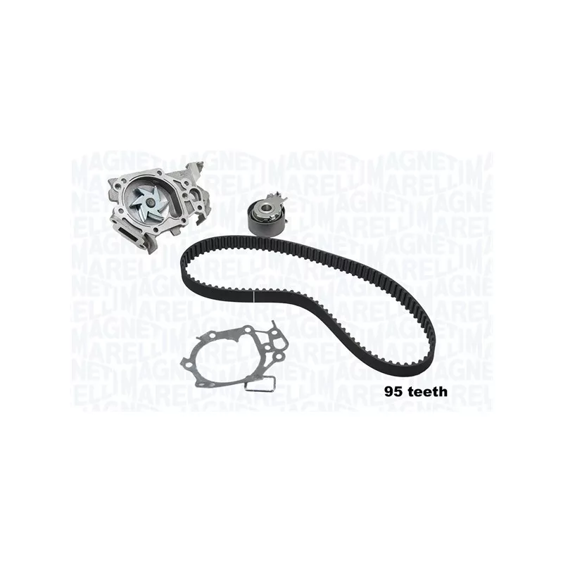 Pompe à eau + kit de courroie crantée MAGNETI MARELLI 341404700001