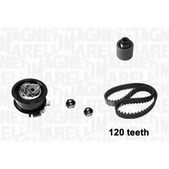 Pompe à eau + kit de courroie crantée MAGNETI MARELLI 341404790002