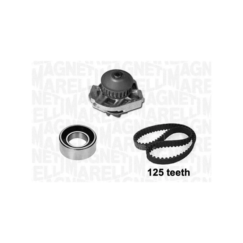 Pompe à eau + kit de courroie crantée MAGNETI MARELLI 341404810001