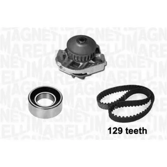 Pompe à eau + kit de courroie crantée MAGNETI MARELLI 341404820001