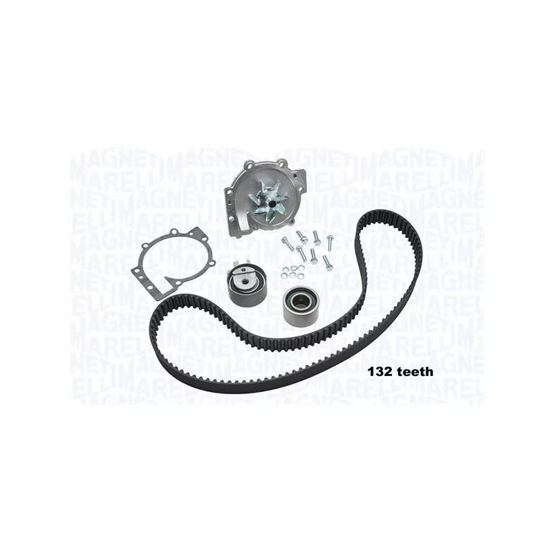 Pompe à eau + kit de courroie crantée MAGNETI MARELLI 341404980001
