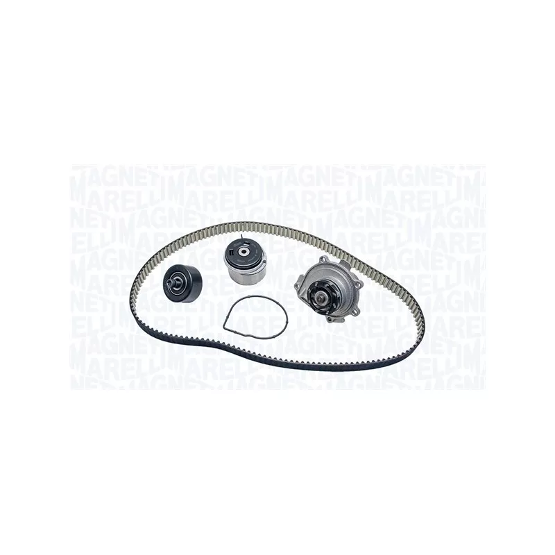 Pompe à eau + kit de courroie crantée MAGNETI MARELLI 341406350001