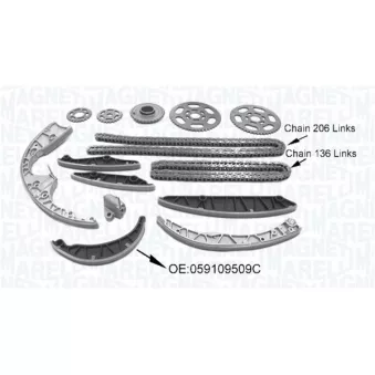 Kit de distribution par chaîne MAGNETI MARELLI 341500001590