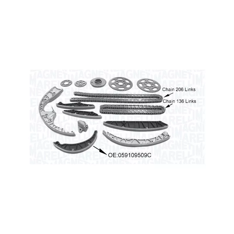 Kit de distribution par chaîne MAGNETI MARELLI 341500001590