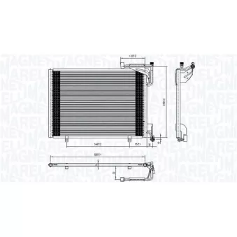 Condenseur, climatisation MAGNETI MARELLI