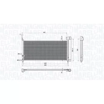 Condenseur, climatisation MAGNETI MARELLI