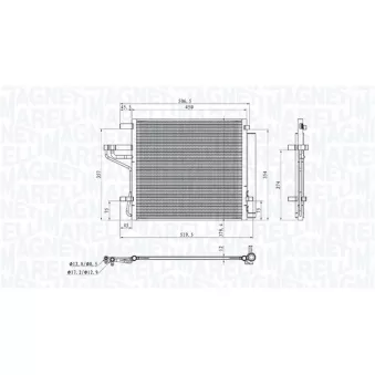 Condenseur, climatisation MAGNETI MARELLI