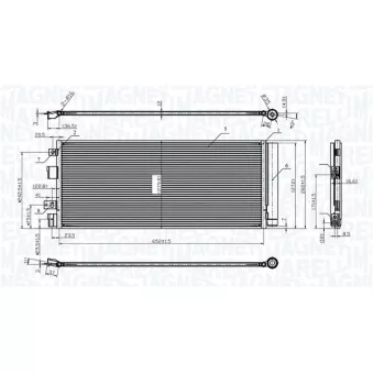 Condenseur, climatisation MAGNETI MARELLI 350203177000