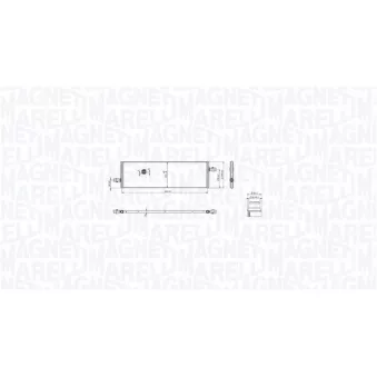 Radiateur, refroidissement du moteur MAGNETI MARELLI 350213217100