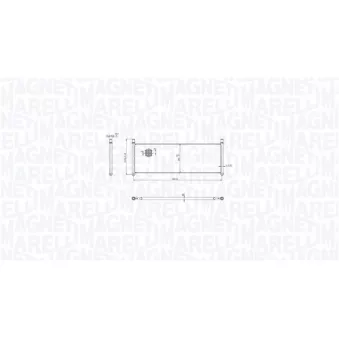 Radiateur, refroidissement du moteur MAGNETI MARELLI