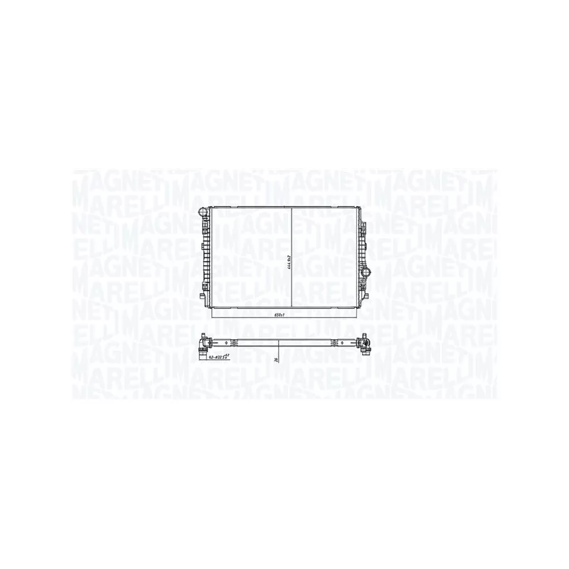 Radiateur, refroidissement du moteur MAGNETI MARELLI 350213220200