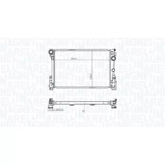 Radiateur, refroidissement du moteur MAGNETI MARELLI 350213220700