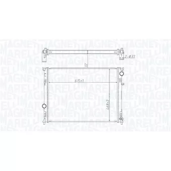 Radiateur, refroidissement du moteur MAGNETI MARELLI