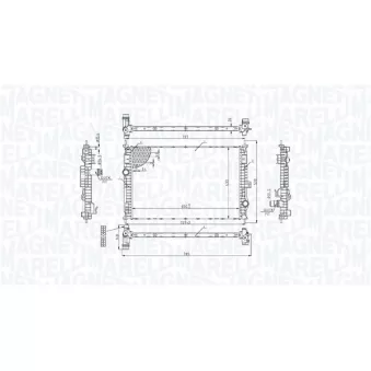 Radiateur, refroidissement du moteur MAGNETI MARELLI