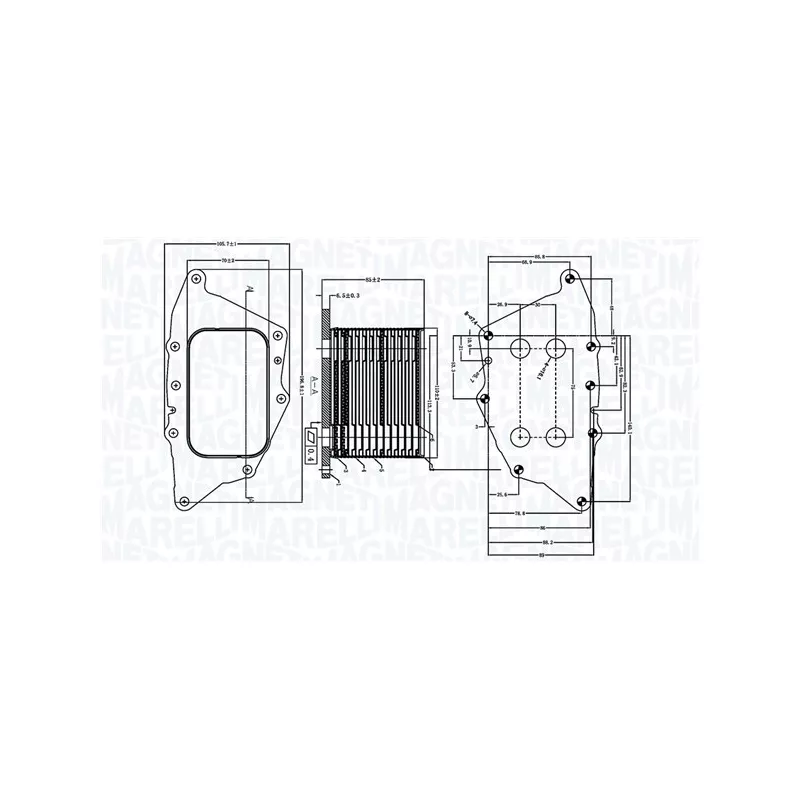 Radiateur d'huile MAGNETI MARELLI 350300005000
