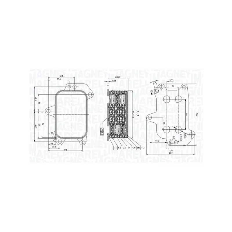 Radiateur d'huile MAGNETI MARELLI 350300005100