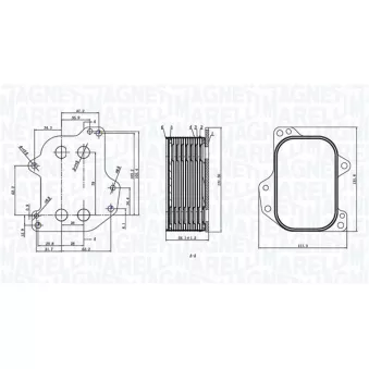 Radiateur d'huile MAGNETI MARELLI 350300005700