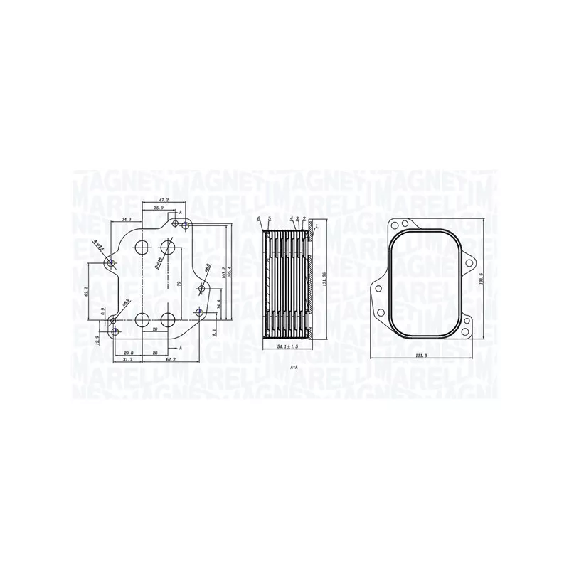Radiateur d'huile MAGNETI MARELLI 350300005700