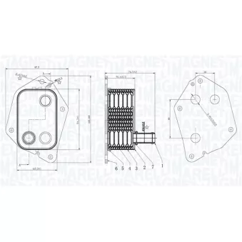 Radiateur d'huile MAGNETI MARELLI 350300006000