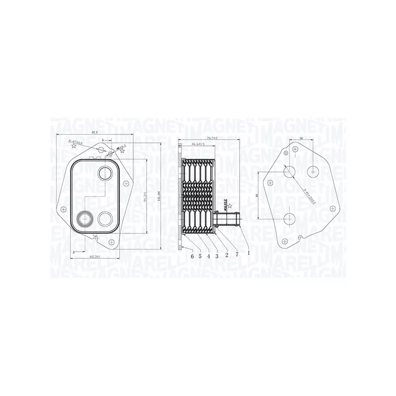 Radiateur d'huile MAGNETI MARELLI 350300006000