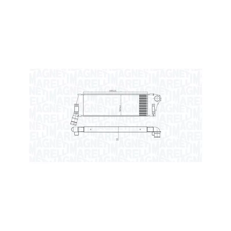 Intercooler, échangeur MAGNETI MARELLI 351319206240