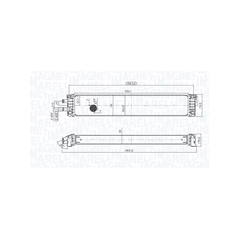 Intercooler, échangeur MAGNETI MARELLI 351319206270