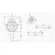 Thermostat, liquide de refroidissement MAGNETI MARELLI 352317005120 - Visuel 2