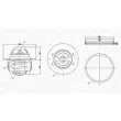 Thermostat, liquide de refroidissement MAGNETI MARELLI 352317005140 - Visuel 1