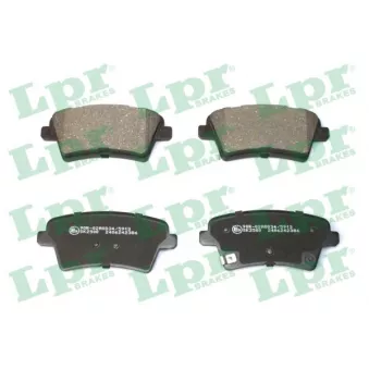 Jeu de 4 plaquettes de frein avant LPR 05P2386