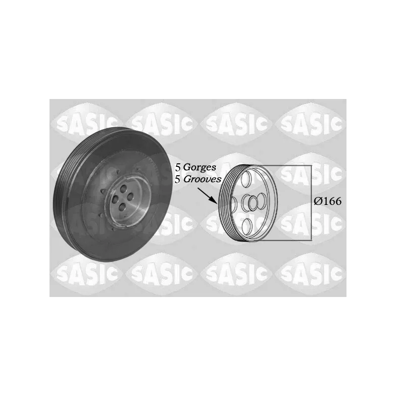 Poulie, vilebrequin SASIC 2150068
