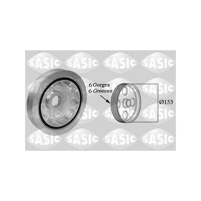 Poulie, vilebrequin SASIC 2150072