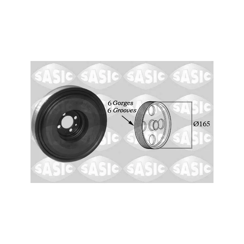 Poulie, vilebrequin SASIC 2150081